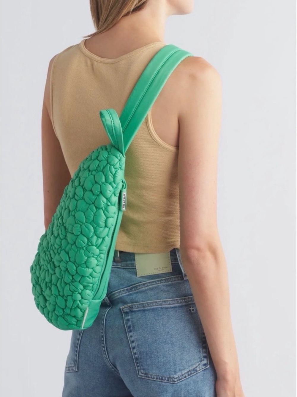 BNWT Wildfox lime green sling bag